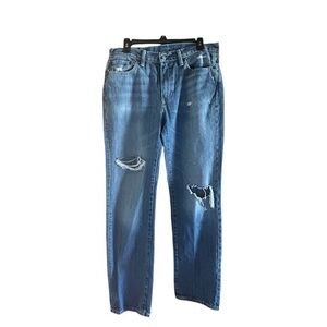 Levi’s 514 Thrashed Straight Leg‎ Jeans Cotton Men’s Size 33x32